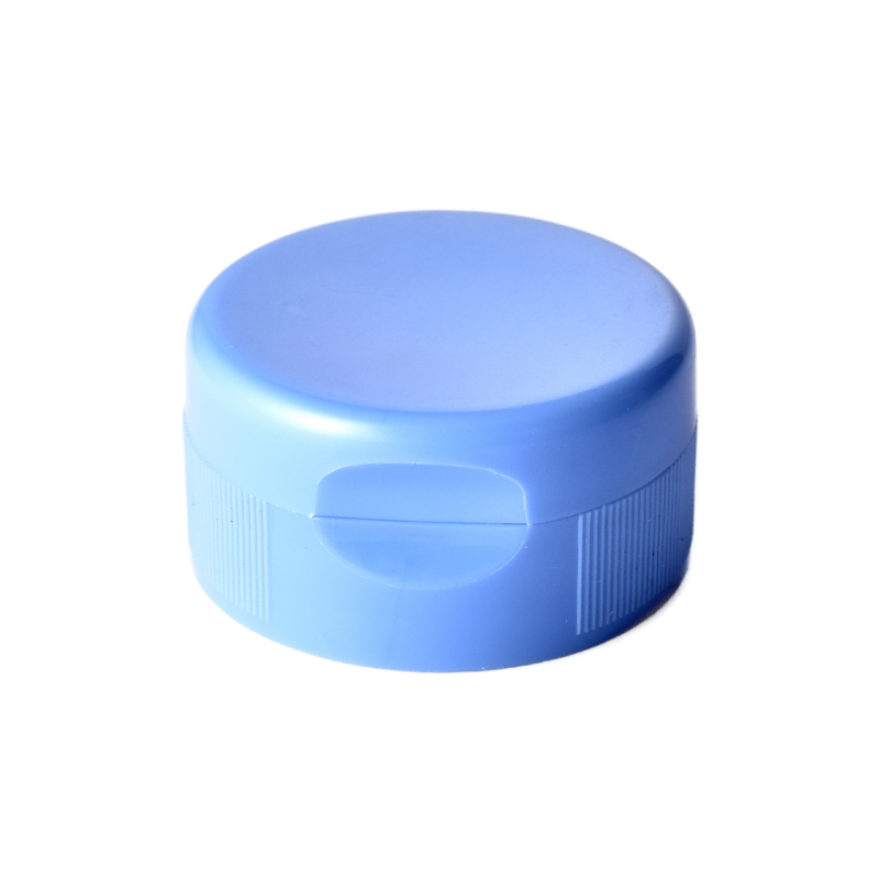 33/400 PP flip top cap for food and condiment, hair care and personal care packaging, front view closed