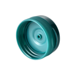 38/400 PP flip top cap for hair care and personal care packaging, bottom view