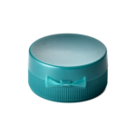 38/400 PP flip top cap for hair care and personal care packaging, back view