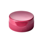 38/400 PP flip top cap for food and condiment, hair care and personal care packaging, front view closed