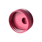 38/400 PP flip top cap for food and condiment, hair care and personal care packaging, bottom view