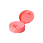38/400 PP flip top cap for food and condiment, hair care and personal care packaging, front view open