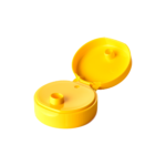 38/400 PP flip top cap for food and condiment, hair care and personal care packaging, front view open
