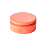 38/400 PP flip top cap for food and condiment, hair care and personal care packaging, front view closed