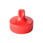 38/400 PP flip top cap for food and condiment, hair care and personal care packaging, front view closed