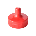 38/400 PP flip top cap for food and condiment, hair care and personal care packaging, back view