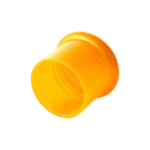 20/415 PP screw cap for hair care and personal care packaging, bottom view