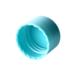 24/410 PP screw cap for hair care and personal care packaging, bottom view