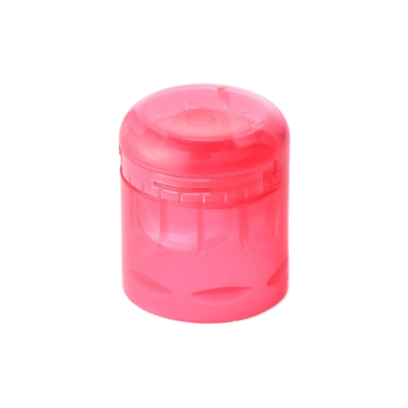 24/415 PP tamper-evident cap for hair care and personal care packaging, front view with tamper band intact