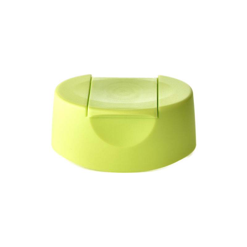 26mm PP and TPE snap-on tpe cap for food and condiment, personal care and household care packaging, front view closed