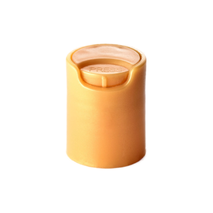 18/415 PP disc top cap for hair care, household care and personal care packaging, back view