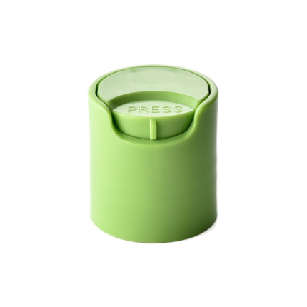 20/410 PP disc top cap for hair care, household care and personal care packaging, back view