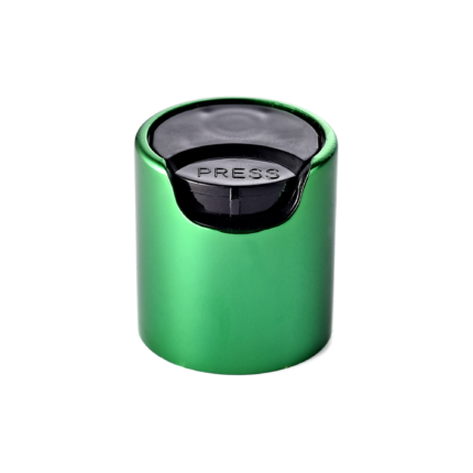 20/410 PP with an aluminum collar disc top cap for hair care, household care and personal care packaging, back view