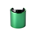 20/410 PP with an aluminum collar disc top cap for hair care, household care and personal care packaging, front view