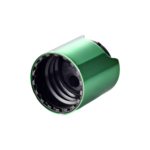20/410 PP with an aluminum collar disc top cap for hair care, household care and personal care packaging, bottom view