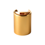 20/415 PP with an aluminum collar disc top cap for hair care, household care and personal care packaging, front view