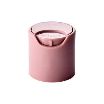 24/410 PP disc top cap for hair care, household care and personal care packaging, back view