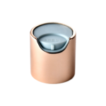 24/410 PP with an aluminum collar disc top cap for hair care, household care and personal care packaging, back view