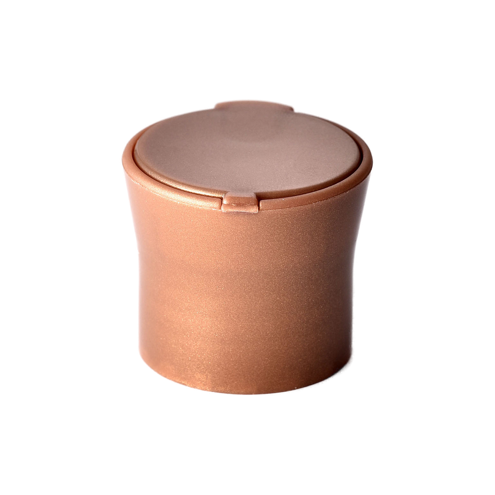 Q24-05-1 24/410 PP disc top cap for hair care, household care and personal care packaging, back view