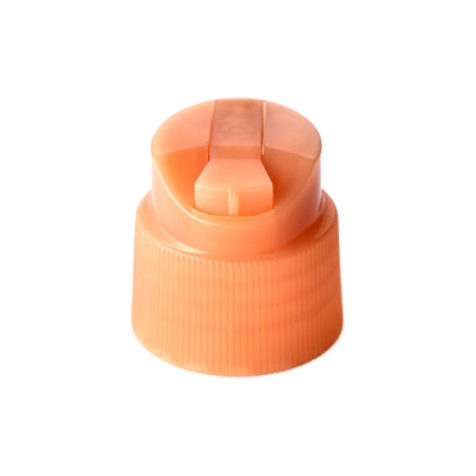 24/410 PP disc top cap for hair care, household care and personal care packaging, back view