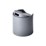 28/410 PP disc top cap for hair care, household care and personal care packaging, side view
