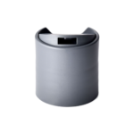 28/410 PP disc top cap for hair care, household care and personal care packaging, front view