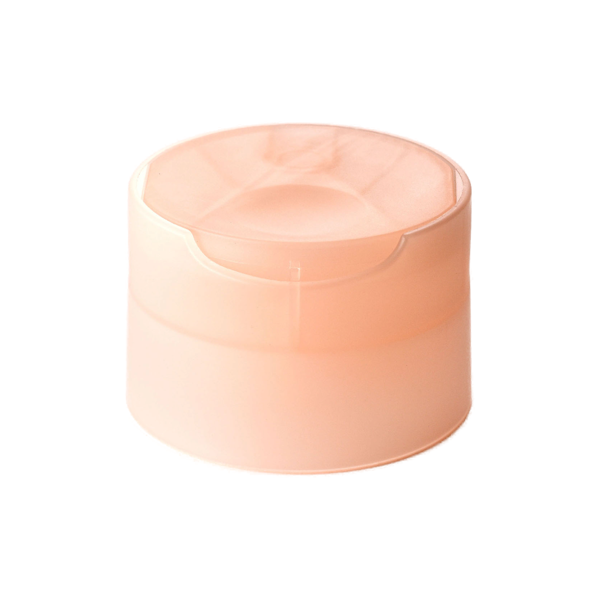Q28-04A-1 28/410 PP disc top cap for hair care, household care and personal care packaging, back view