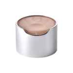 28/410 PP with an aluminum collar disc top cap for hair care, household care and personal care packaging, back view