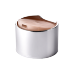28/410 PP with an aluminum collar disc top cap for hair care, household care and personal care packaging, side view