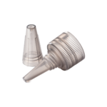 20/410 PP nozzle cap for hair care and personal care packaging, bottom view
