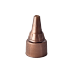 20/410 PE nozzle cap for hair care and personal care packaging, front view with nozzle open
