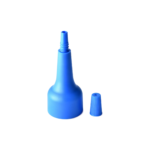 20/410 PP nozzle cap for hair care and personal care packaging, front view with nozzle open