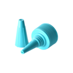 24/410 PP nozzle cap for hair care and personal care packaging, bottom view