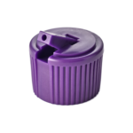 24/410 PP nozzle cap for hair care, household care and personal care packaging, front view with nozzle open