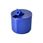 24/415 PP and PE nozzle cap for hair care, household care and personal care packaging, front view with nozzle open