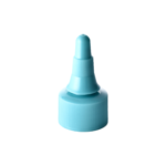 24/410 PP nozzle cap for hair care and personal care packaging, front view with nozzle open