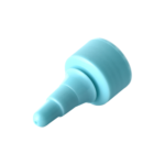 24/410 PP nozzle cap for hair care and personal care packaging, bottom view