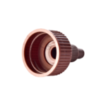 24/410 PP and PE nozzle cap for hair care and personal care packaging, side view