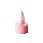 24/410 PP nozzle cap for hair care and personal care packaging, front view with nozzle open