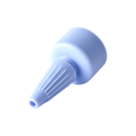 24/410 PP and PE nozzle cap for hair care and personal care packaging, bottom view
