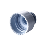 28/410 PP and PE push pull cap for household care packaging, bottom view