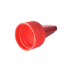 28/410 PP nozzle cap for hair care and personal care packaging, bottom view