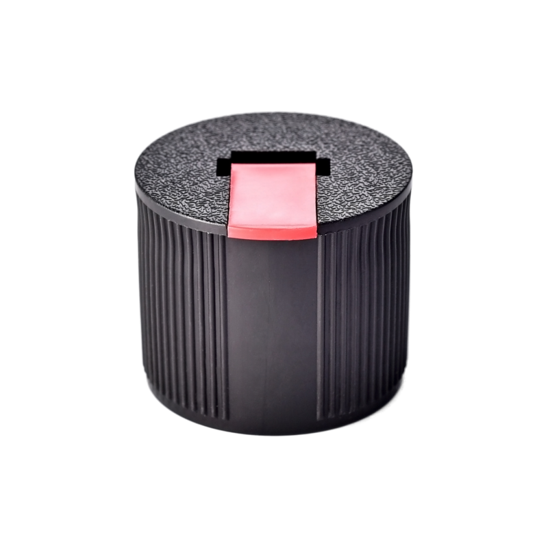 28/415 PP nozzle cap for hair care, household care and personal care packaging, front view with nozzle closed