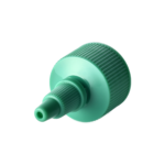 28/410 PP and PE nozzle cap for food and condiment, hair care and personal care packaging, bottom view
