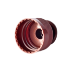28/410 PP and PE push pull cap for household care packaging, bottom view