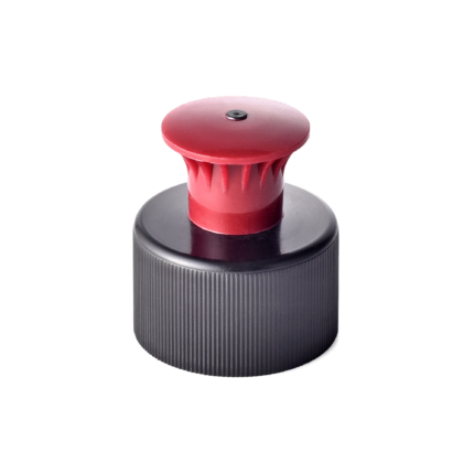 28/410 PP and PE push pull cap for household care packaging, front view