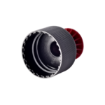 28/410 PP and PE push pull cap for household care packaging, bottom view