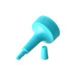 28/400 PP nozzle cap for hair care and personal care packaging, bottom view