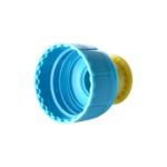 28/410 PP and PE push pull cap for household care packaging, bottom view