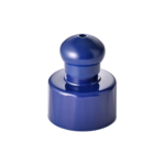 28/410 PP and PE push pull cap for household care packaging, front view with pull spout open